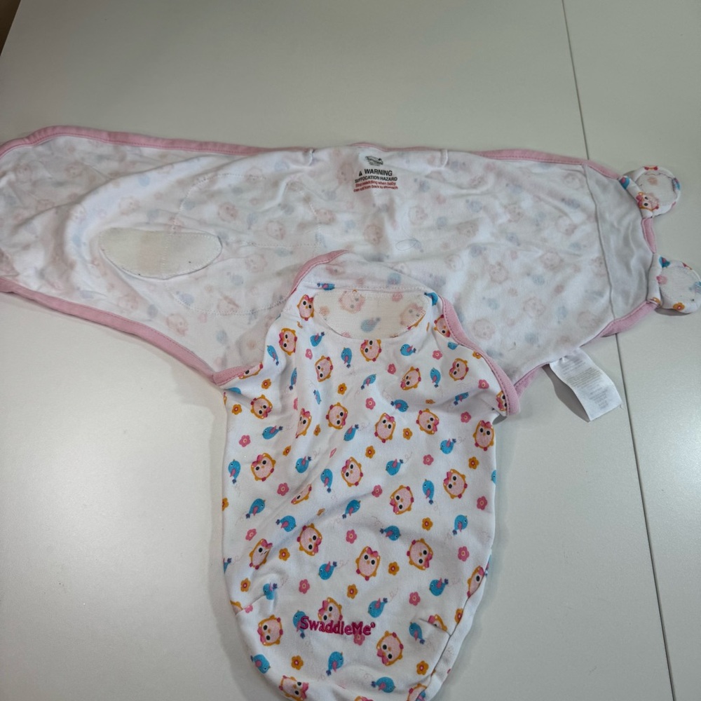 SwaddleMe Blanket with Owl and Bird Design Small